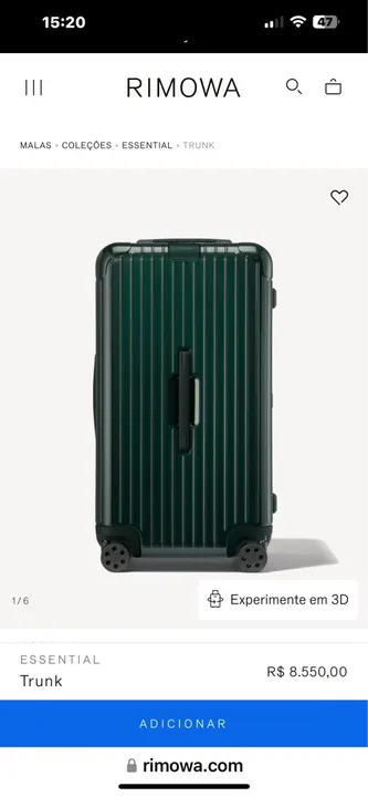 Mala de Viagem Rimowa Essential Trunk Verde