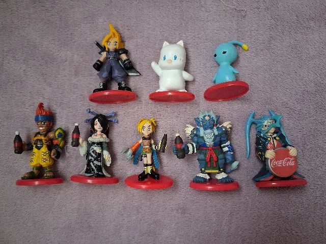 Final Fantasy SD, Bonecos Promocionais Coca Cola, Miniatura oficial, Squaresoft