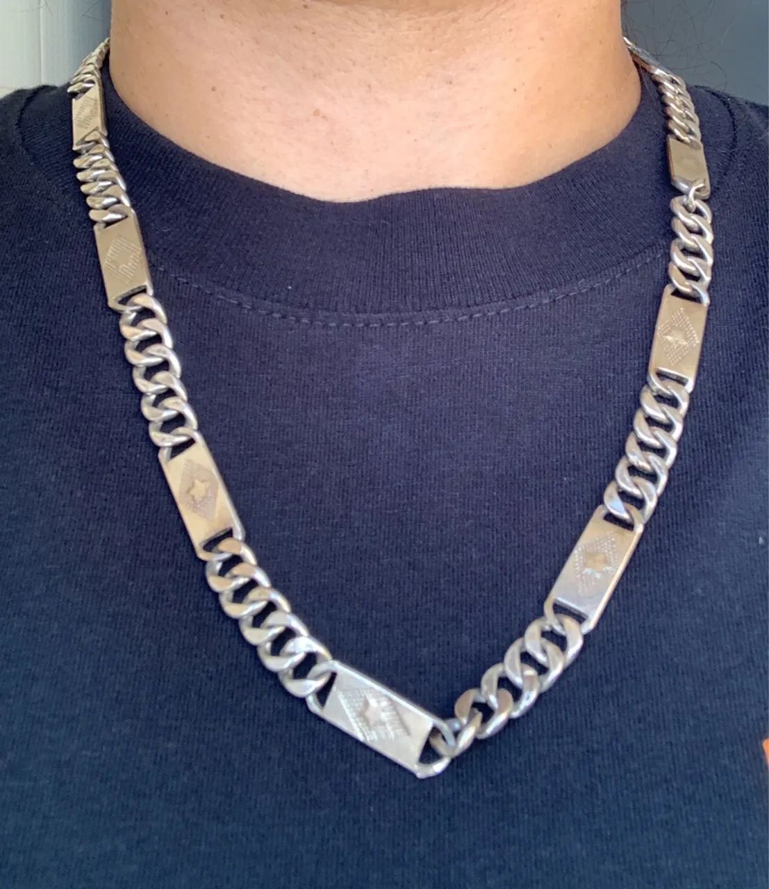 corrente de prata de lei 925 Colar com design exclusivo de estrelas - Foto 5