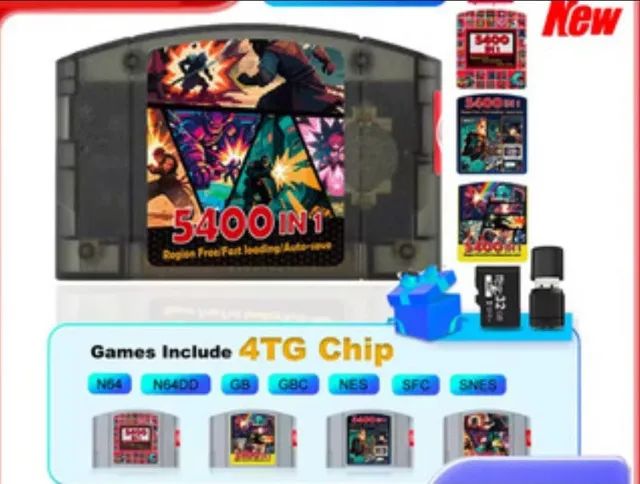 cartucho multi jogos flash card nintendo 64 - Foto 2