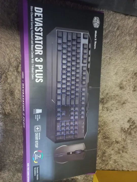 Kit Mouse e Teclado Semi Mecânico CoolerMaster