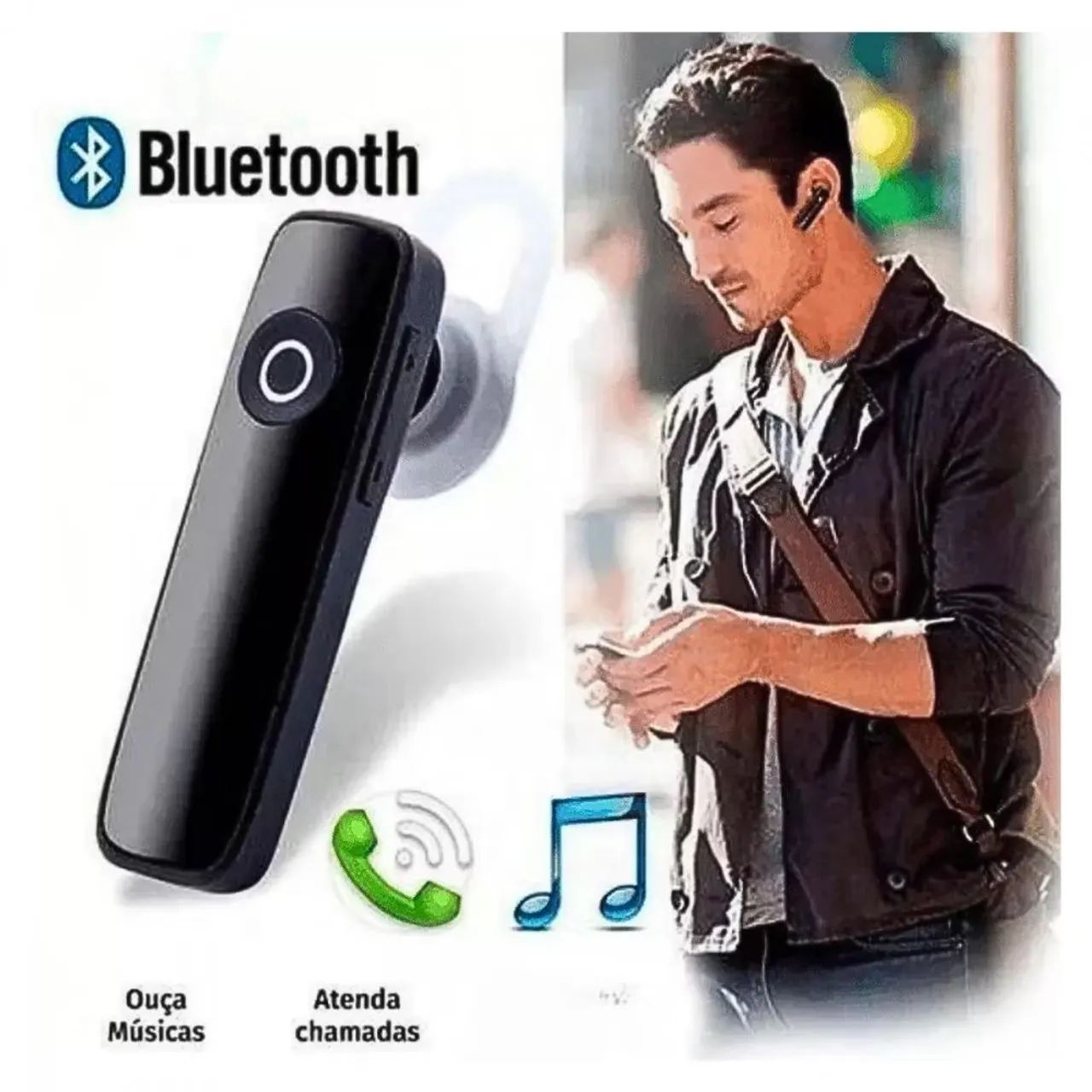 Fone de ouvido bluetooth ÚNICO 64363330928641120