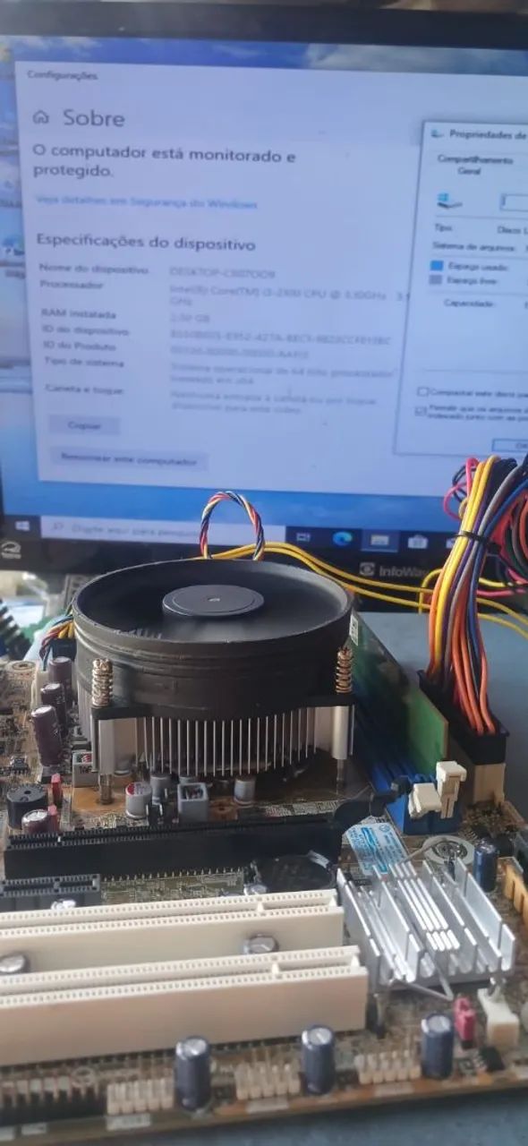 Kit 1155 processador i3 e placa mãe pra vender ligeiro 