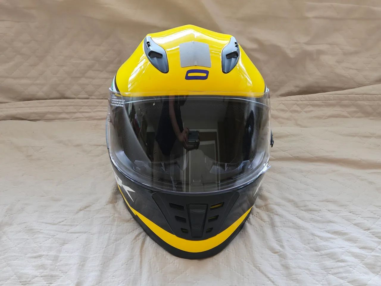 Capacete Norisk Pintura Estilo Senna com Viseira de Sol Embutida - Foto 2