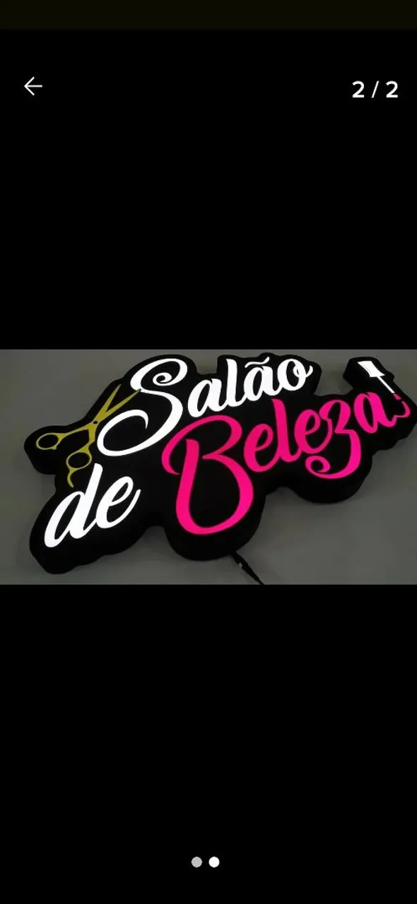 Letreiro Salão de Beleza LED