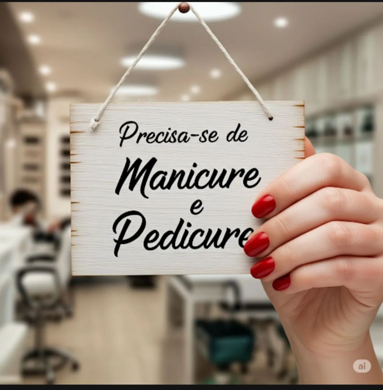 Procurando manicure para se juntar à nossa equipe!