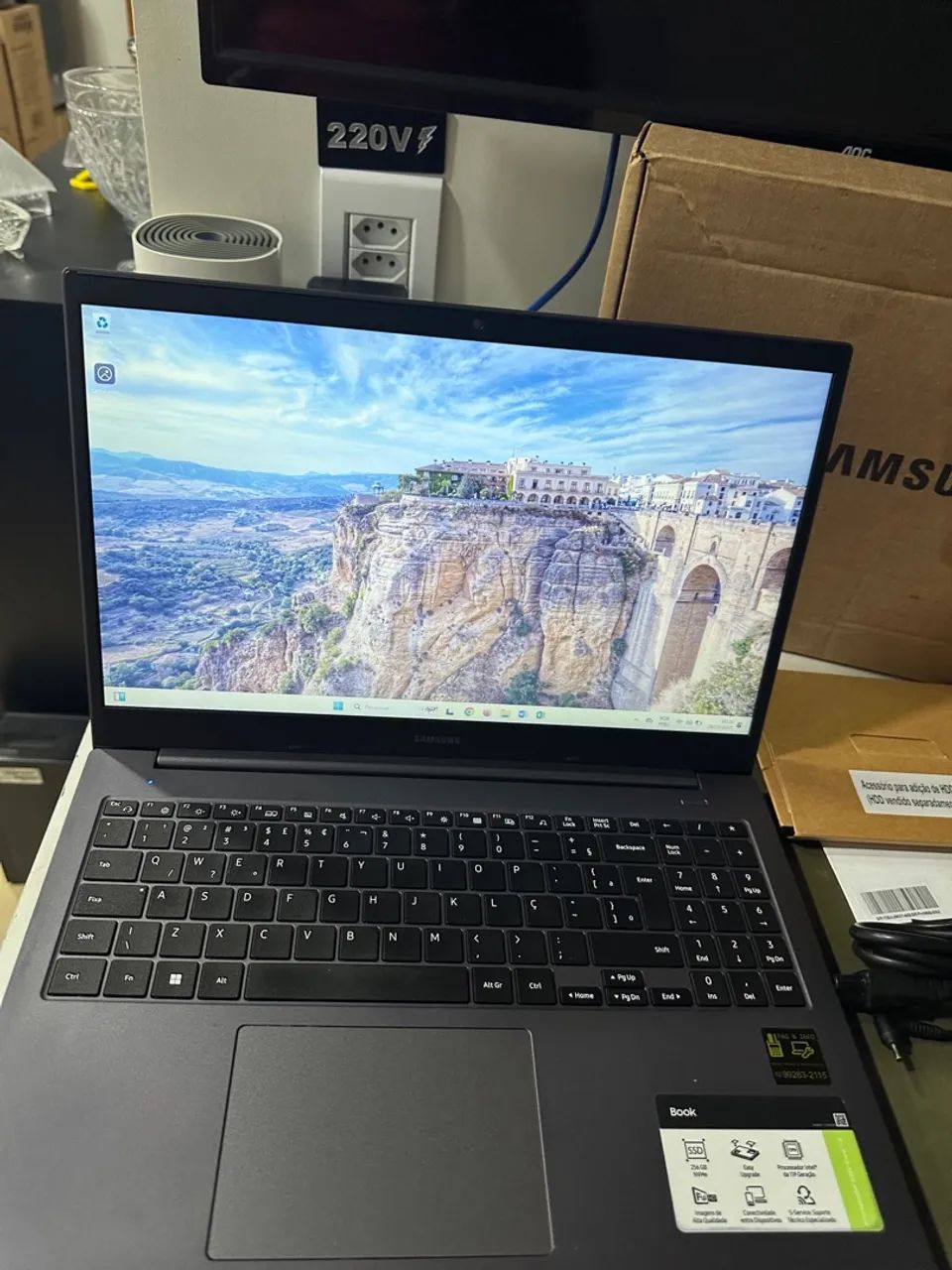 Notebook Samsung book na caixa