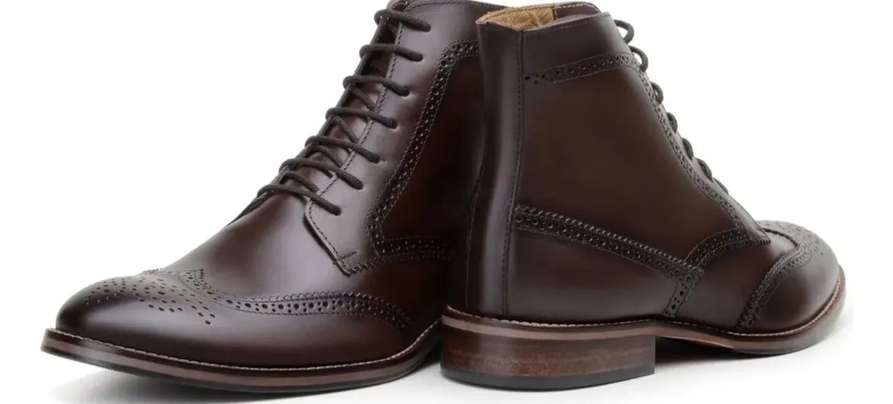 Bota social brogue 39 - Foto 2