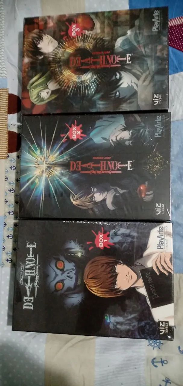 Death Note - Box Completo (3 Volumes) DVD ORIGINAIS E LACRADOS