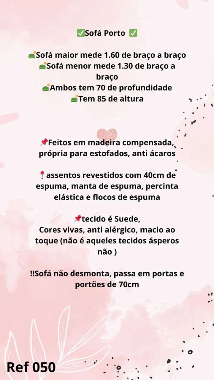 Conjunto Sofá Porto - Conforto e Elegância para sua Sala! Várias cores - Foto 4