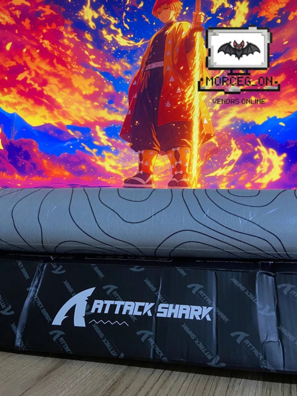 ATTACK SHARK CM02 ? Mouse Pad Gamer  1 unidade - na cor branca  - Foto 2