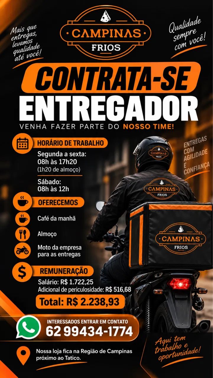 Entregador/ Motoqueiro 