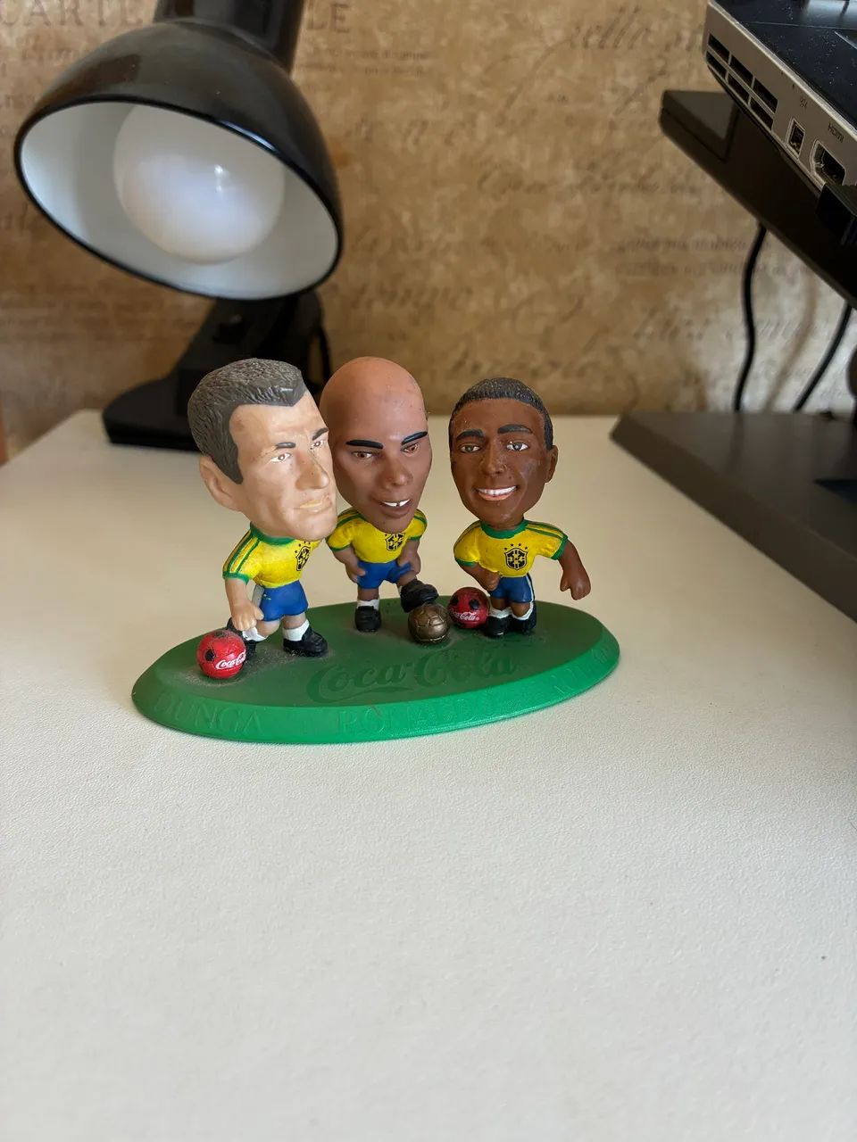 Trio Dunga, Romário e Ronaldo - Mini Craques Coca-Cola Copa 1998
