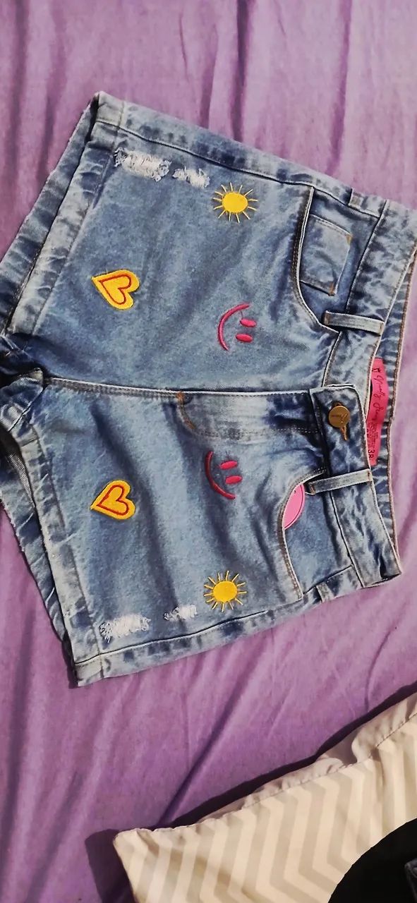 Short Jeans Denin - Foto 3