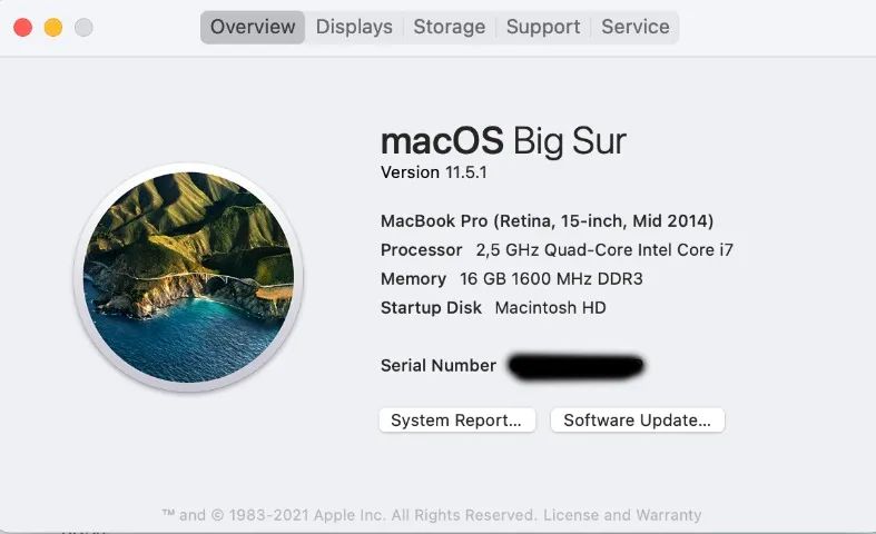 MacBook Pro (Retina, 15-inch, Mid 2014) 2,5 GHz Quad-Core Intel Core i7 1TB - Foto 4