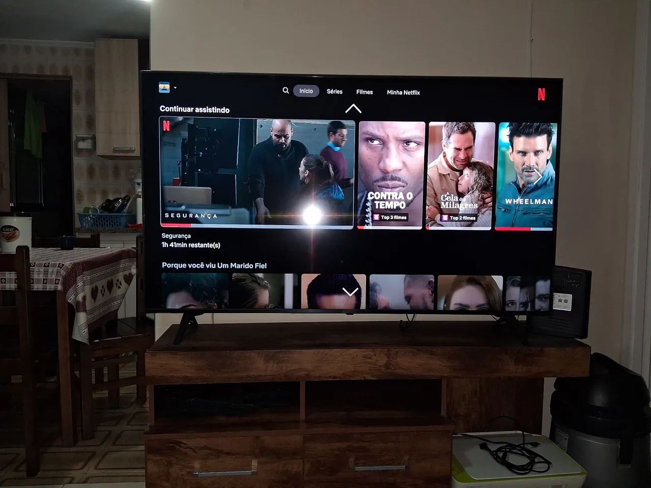 TV LG 60 POLEGADAS HIPER NOVA, COM CONTROLE. E RACk PARA 60 POLEGADAS. - Foto 3