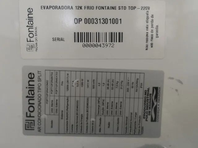 Ar condicionado 12 mil BTUs  - Foto 4