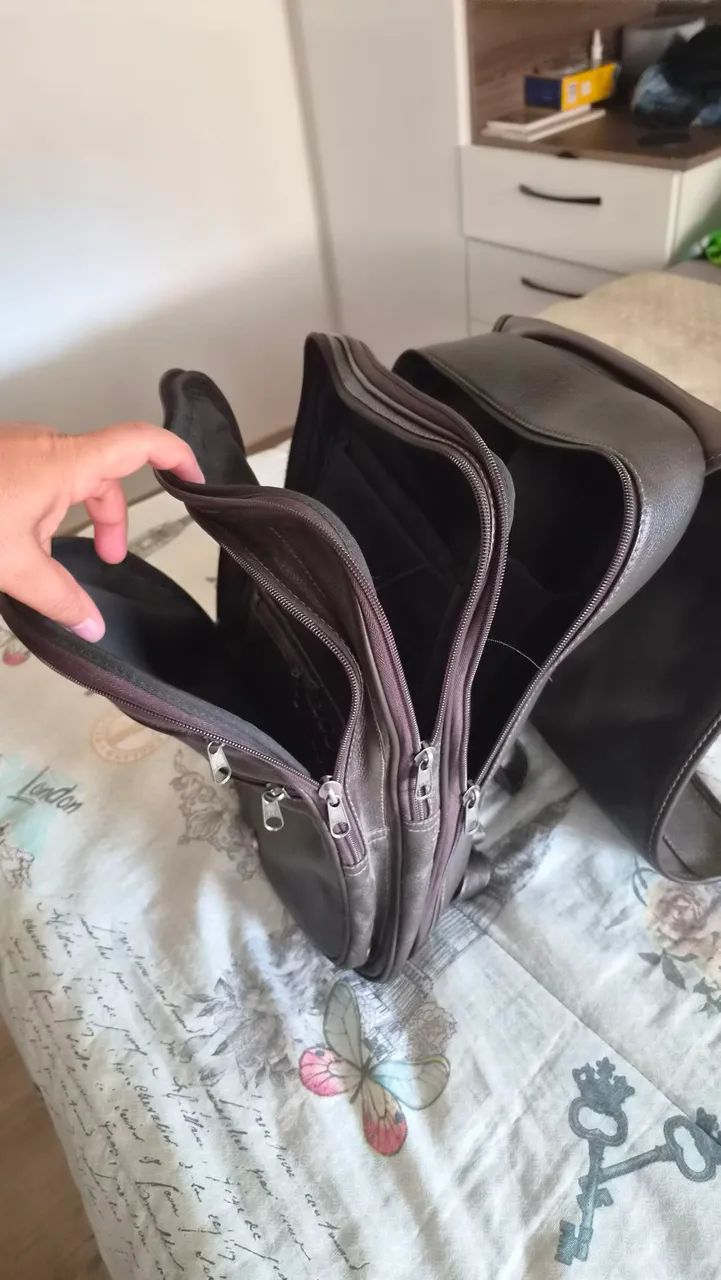 Mochila Executiva de Couro Letigimo - Foto 5