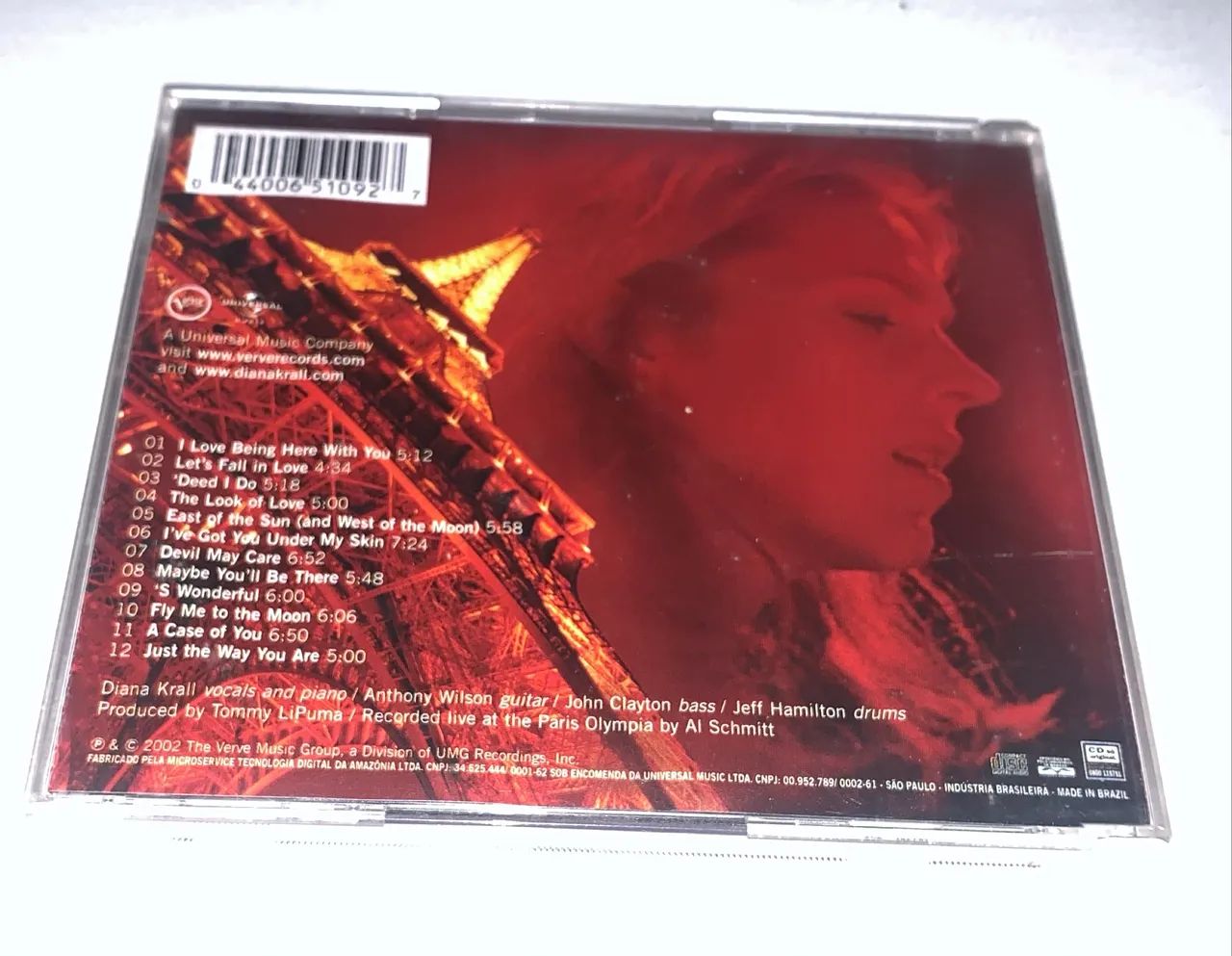 Cd Diana Krall Live In Paris impecável raro - Foto 5