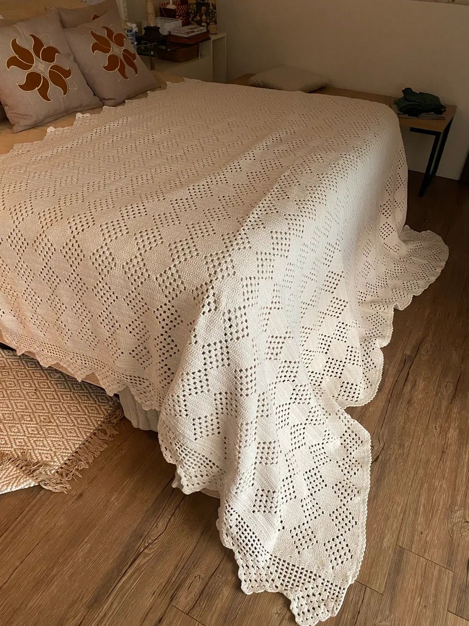 Vendo colcha de crochê 