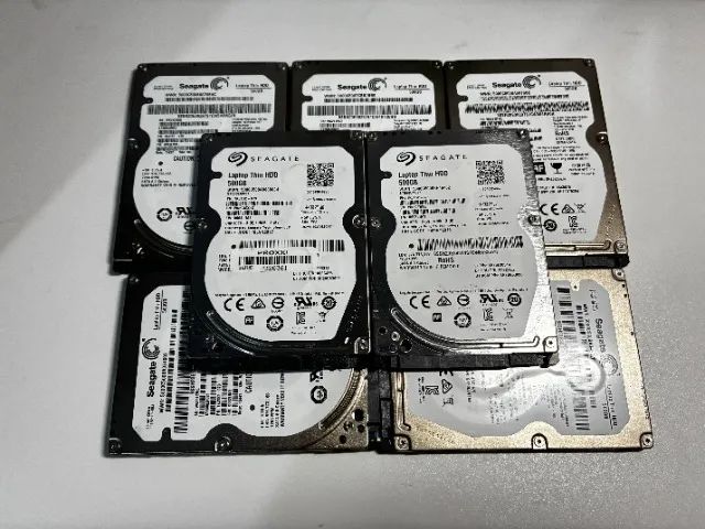 Kit 7 HDs 500GB Notebook - Seagate