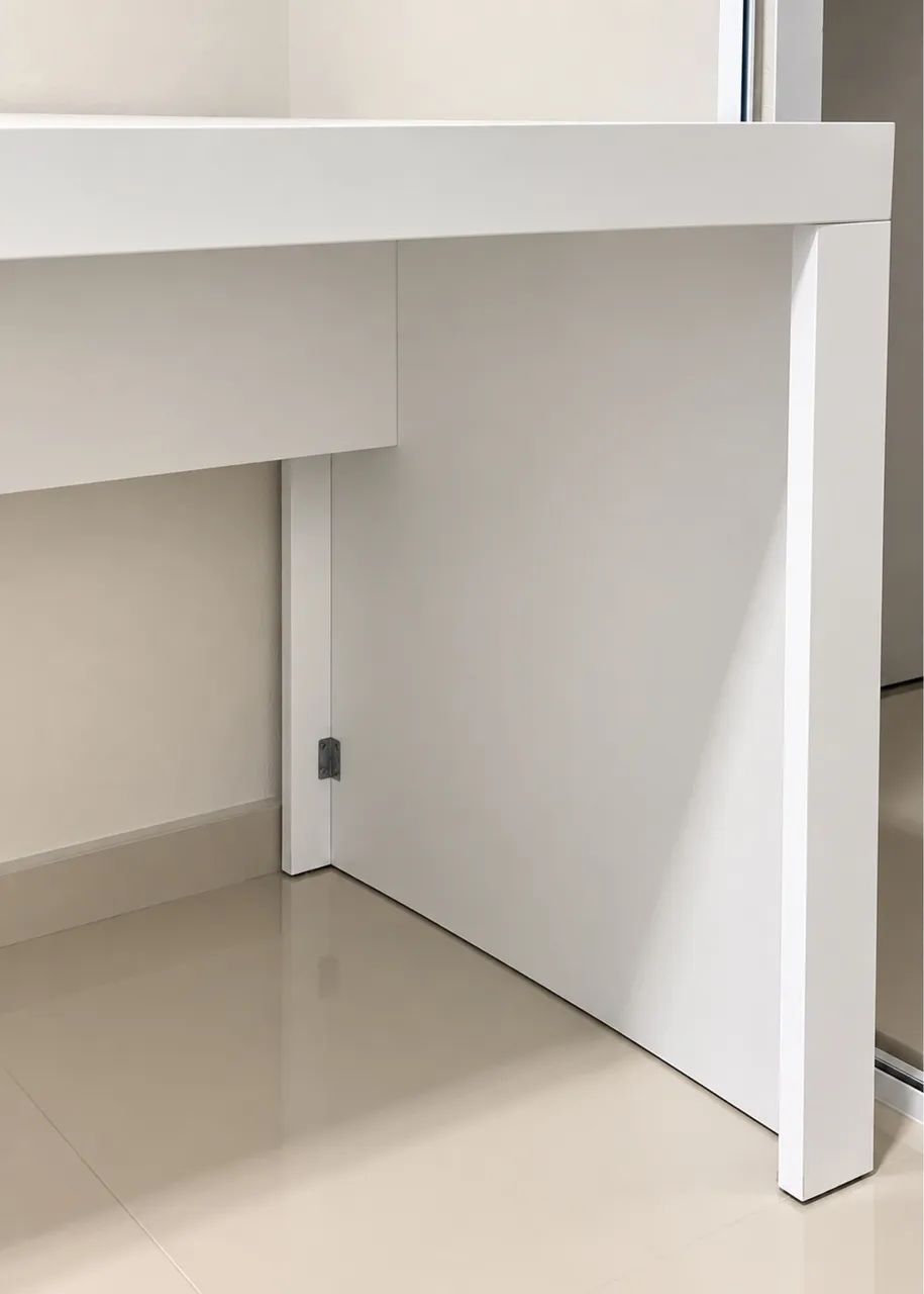 mesa escritório mdf branca - Foto 3