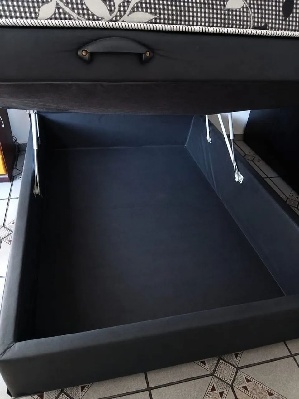Cama box casal baú com colchão e cabeceira  - Foto 4