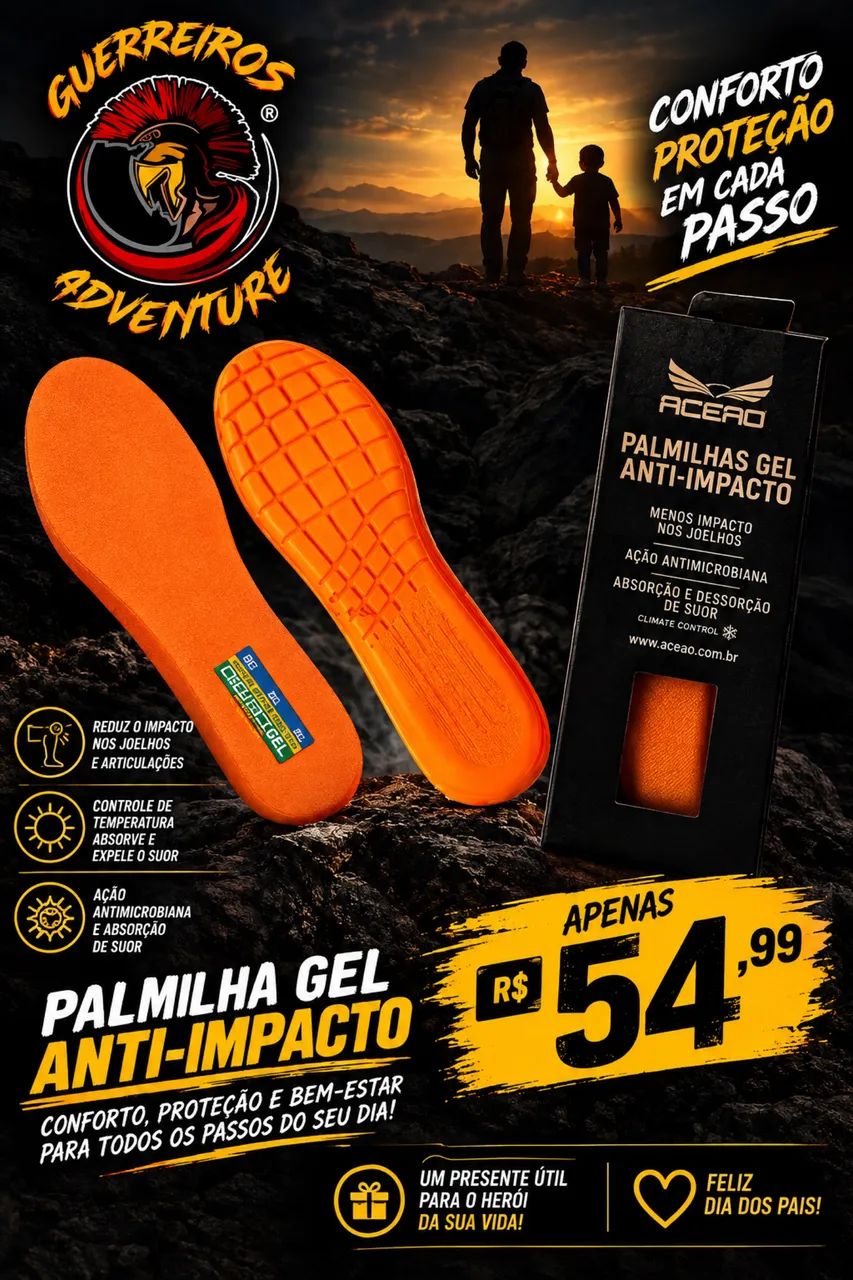 Palmilha em gel 