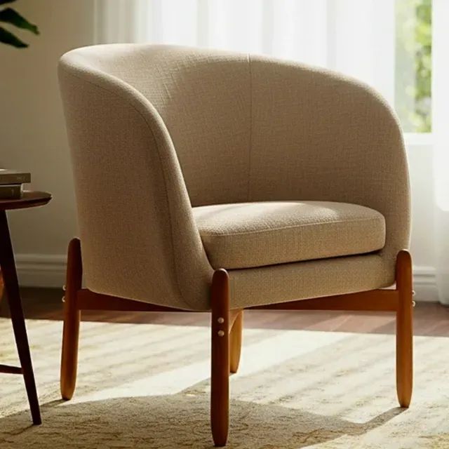Novidade!! Poltrona Decorativa Vancouver em Linho House Decor 85cm