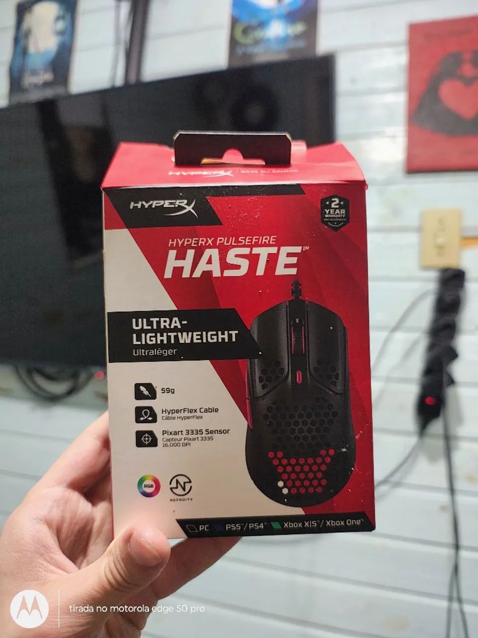 Mouse Hyperx Pulsefire haste - Foto 2