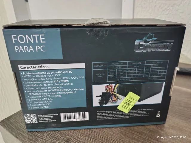 Fonte atx 400w Cowboy  - Foto 3