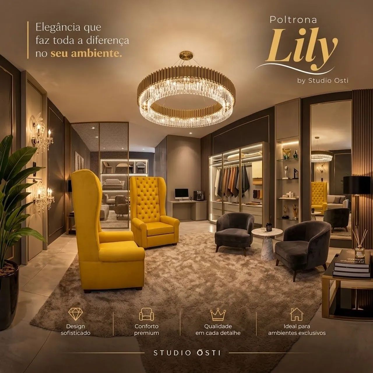 Poltrona Lily Decoração - Foto 4