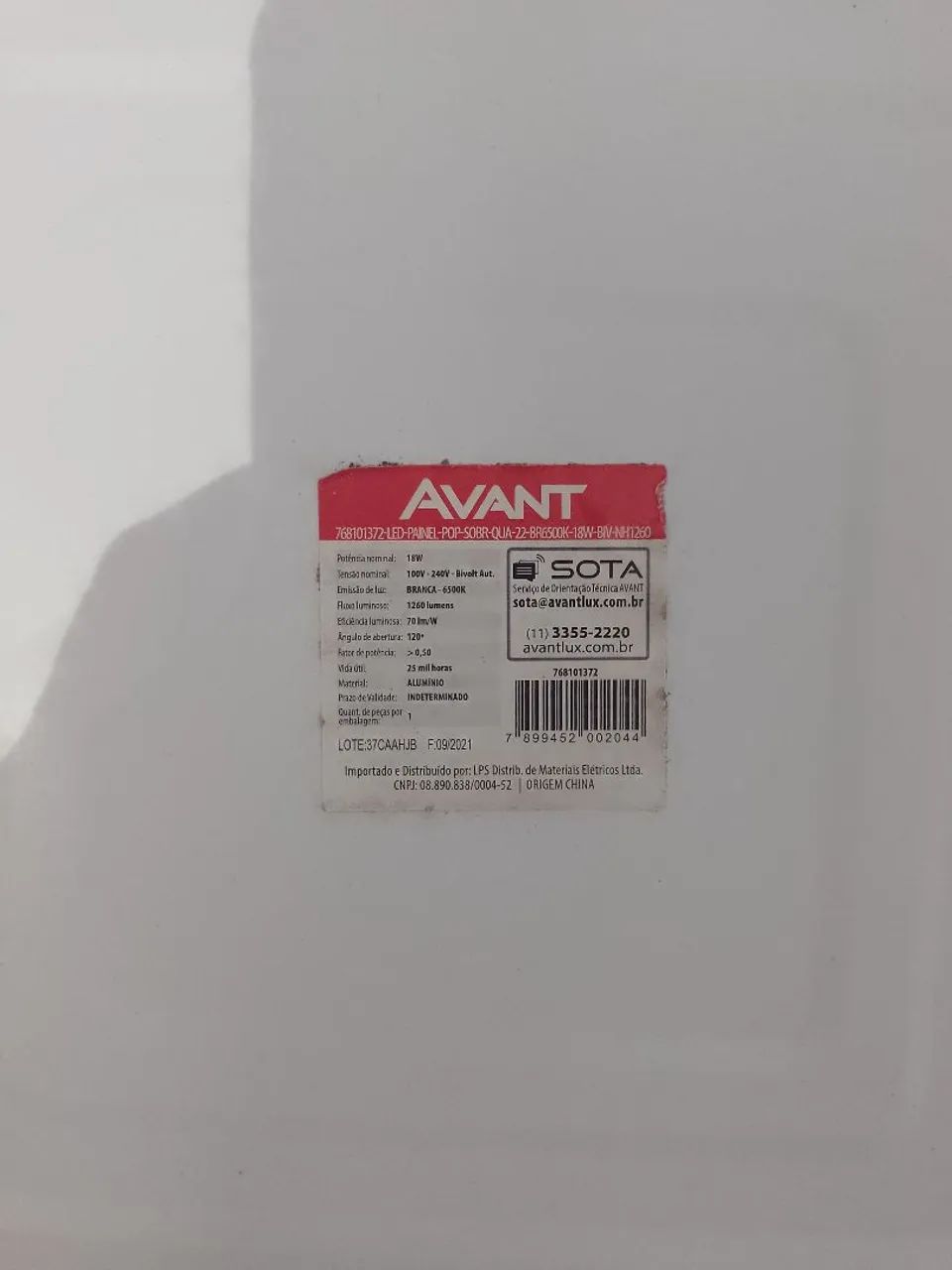 Kit 5 Plafon led avant 6500k branca 2 de 22cm e 2 de 30cm e 1 de 12cm  - Foto 3