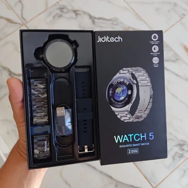 Smartwatch Watch 5 com 2 pulseiras - Foto 4