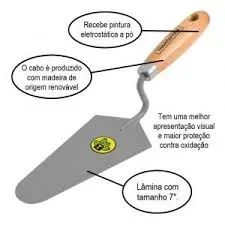 Colher para pedreiro 7 reta Tramontina 2