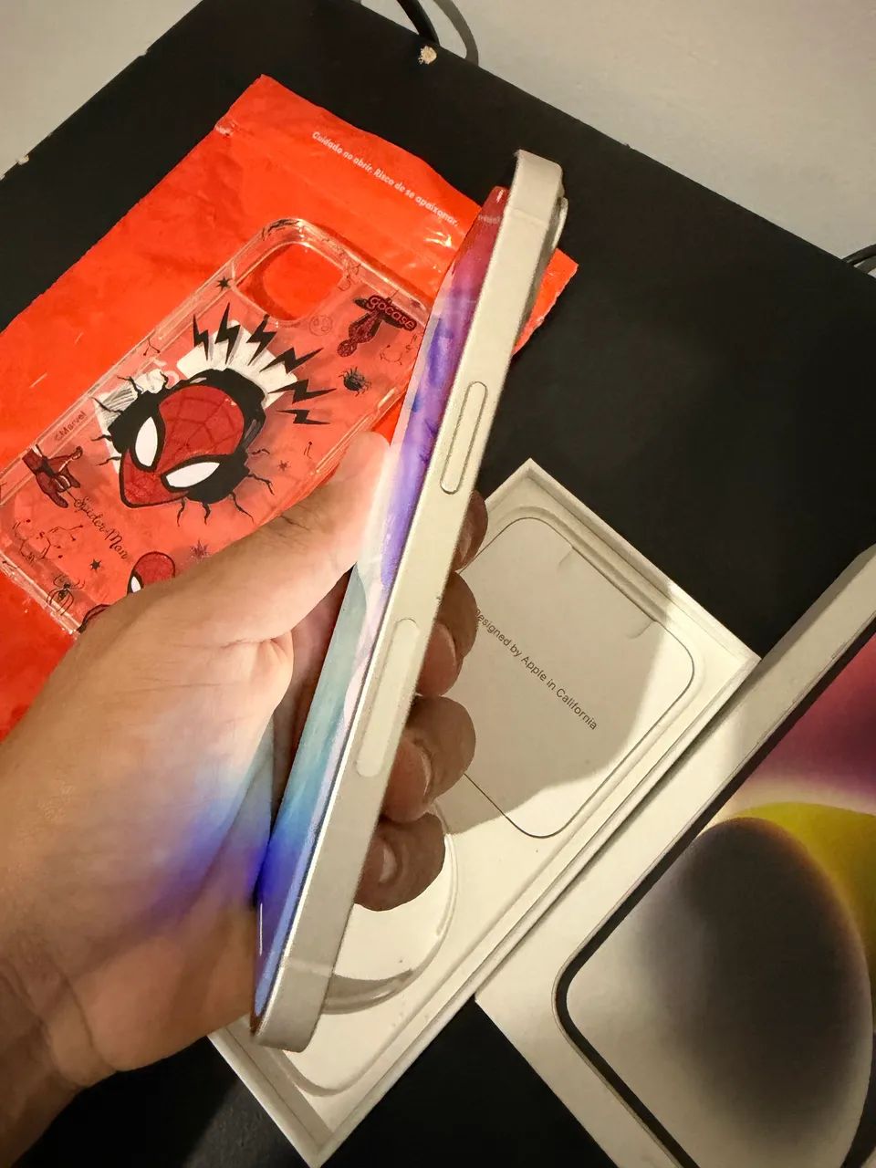 iPhone 14 128GB Branco | Bateria 100% | Caixa + Capa GoCase Nova - Foto 2