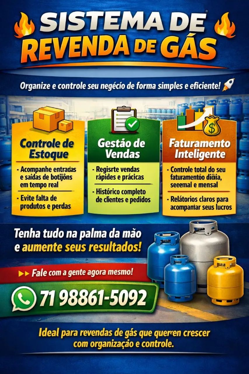 SISTEMA DE REVENDA DE GÁS
