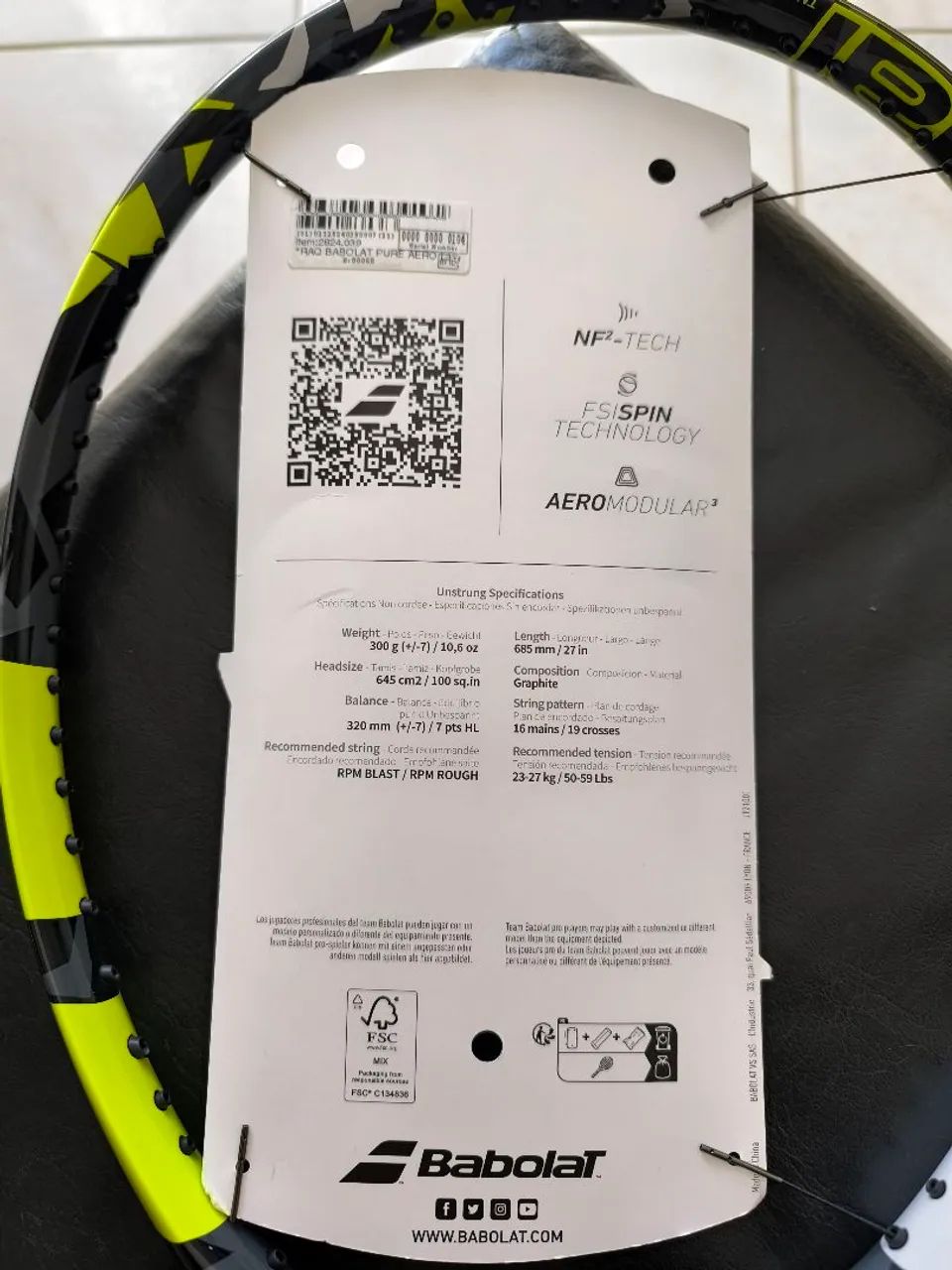 Raquete de t ênis Babolat  - Foto 2