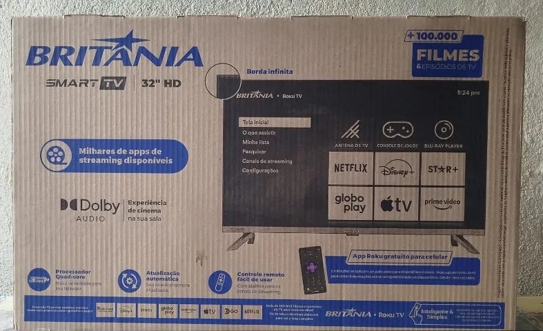 Smart Tv Britânia 32 polegadas - Foto 2