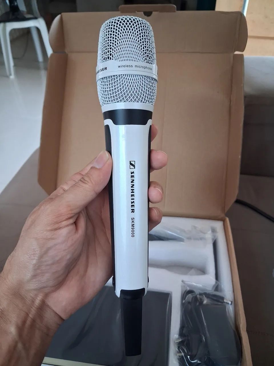 Microfone Sennheiser duplo sem fio 