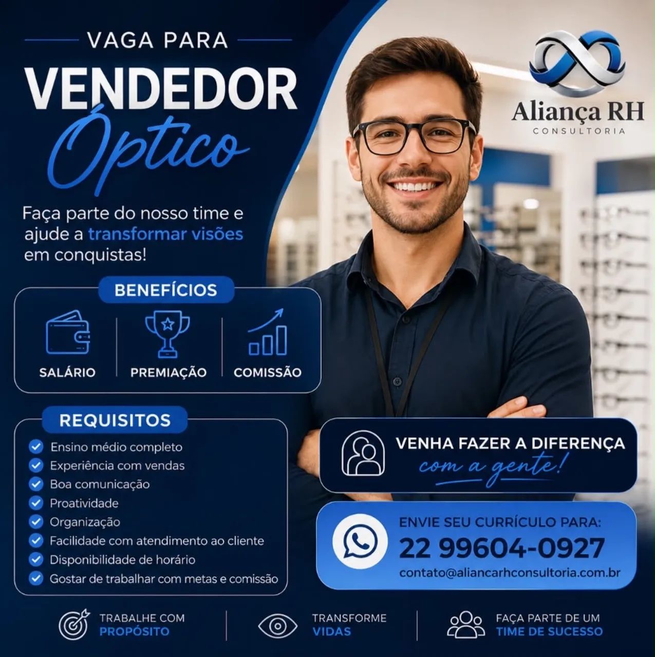 Vaga de vendedor 