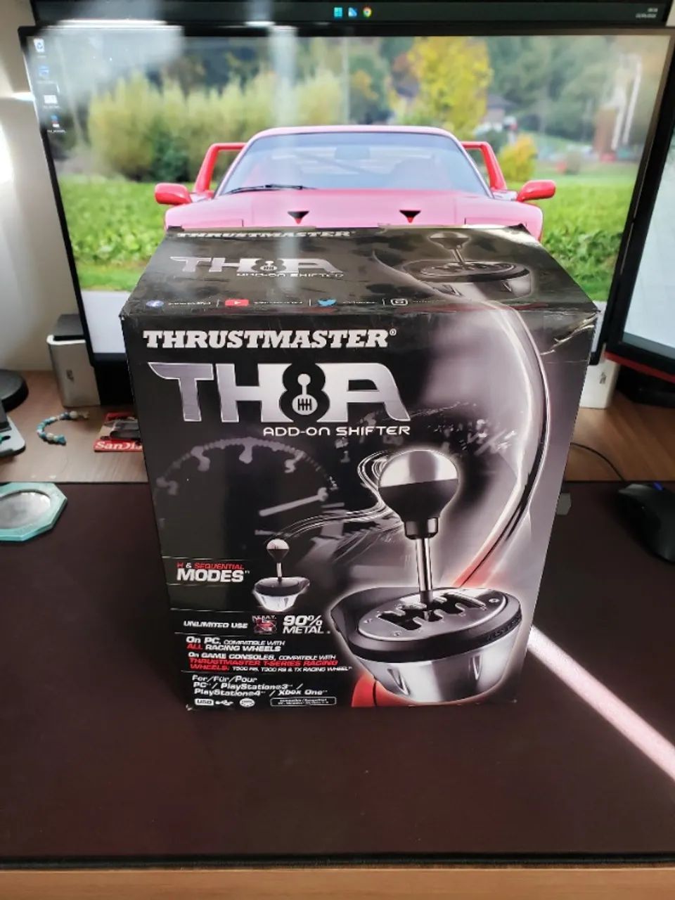 Câmbio Thrustmaster TH8A Add-On Shifter - Completo (Estado de Zero)