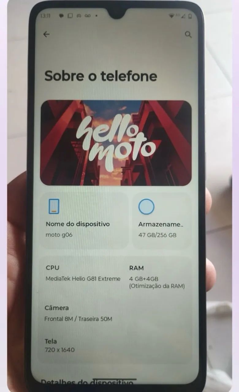 Vendo celular moto g06