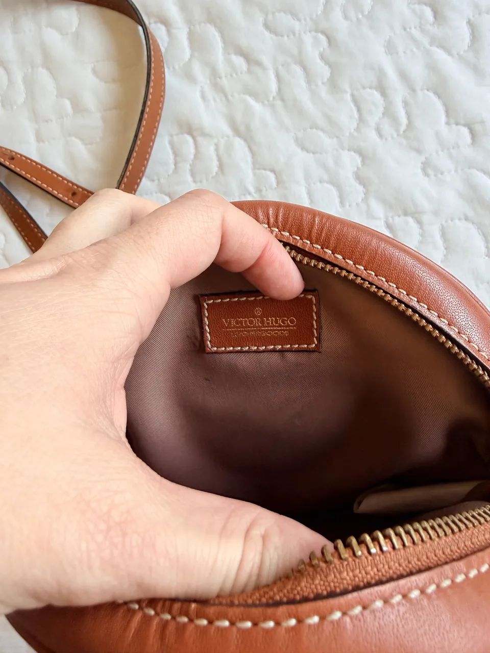 Bolsa redonda Victor Hugo Round Small - Foto 3