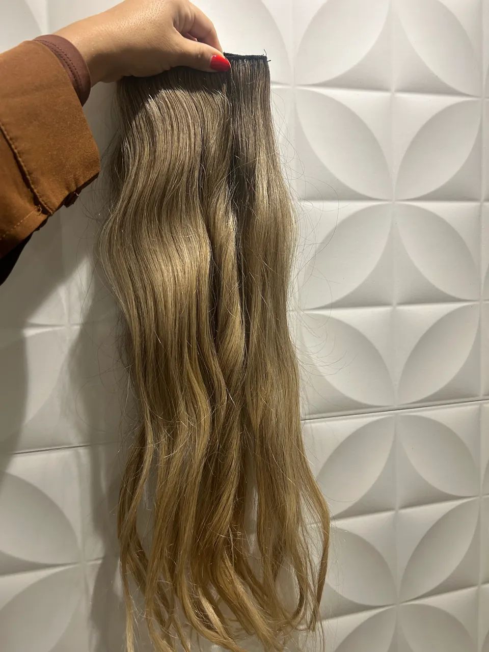 cabelo humano na tela 100 gramas - Foto 4