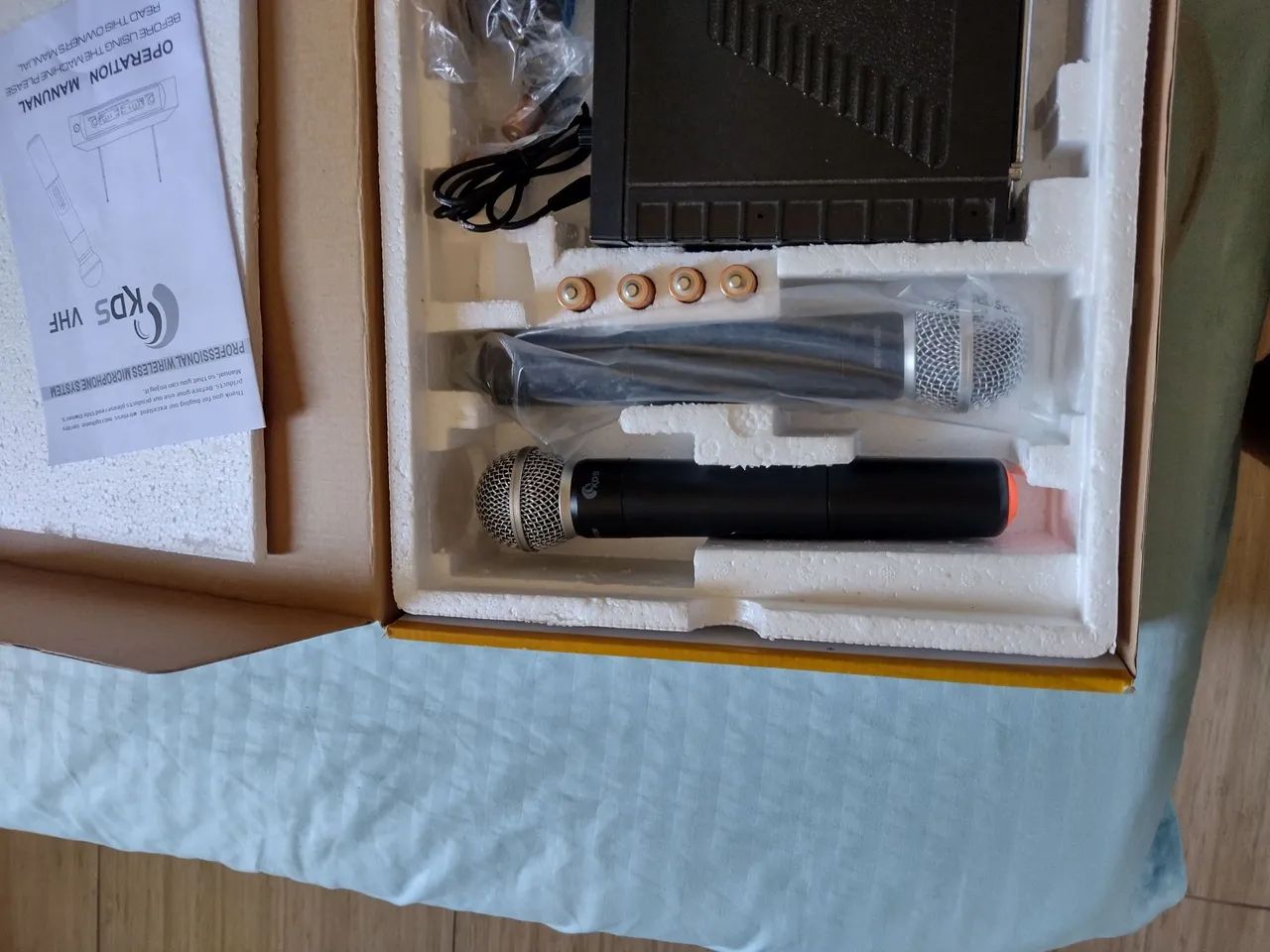 Par de microfone sem fio kds pouco usado  - Foto 4