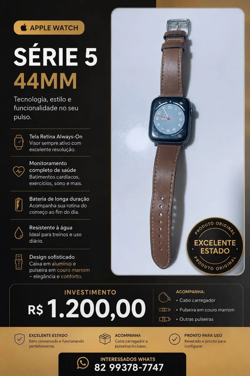 Vendo Apple Watch série 5 43mm