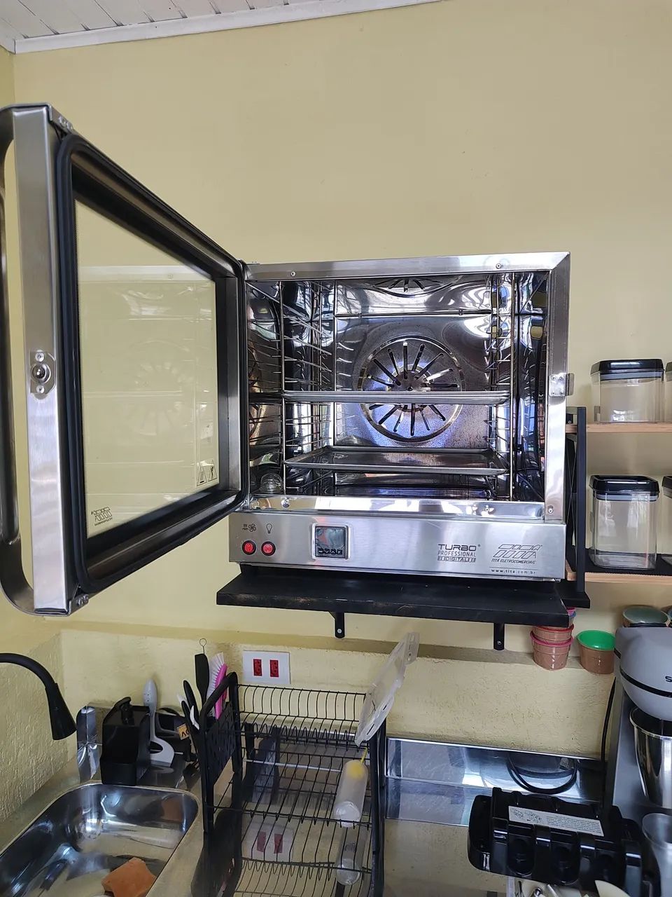 Forno elétrico digital Titan 220V com 4 bandejas - Foto 2
