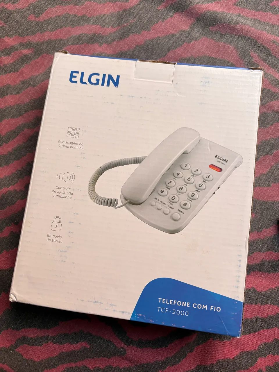 Telefone fixo com fio 