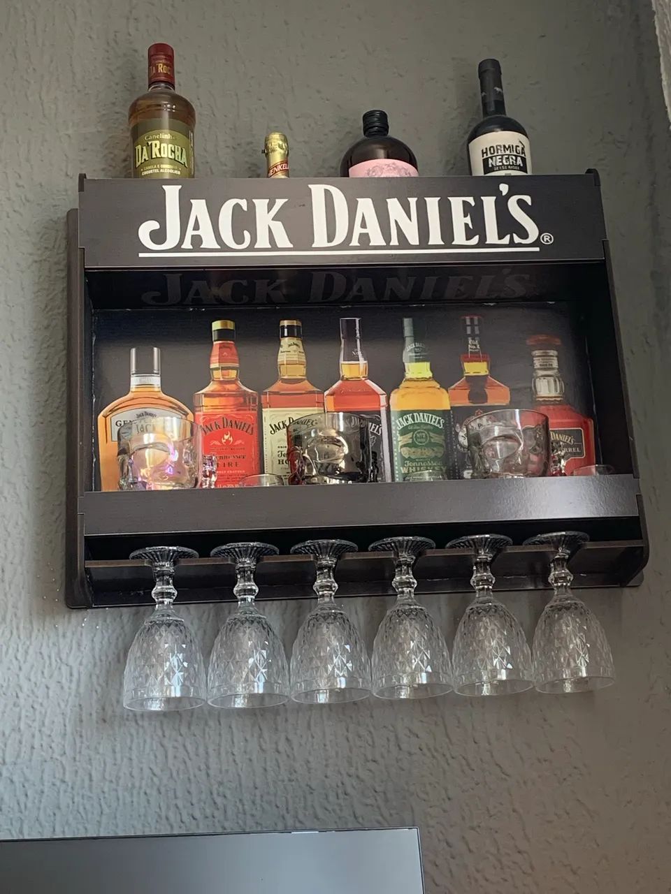 Bar de parede com porta copos e taças  - Foto 2